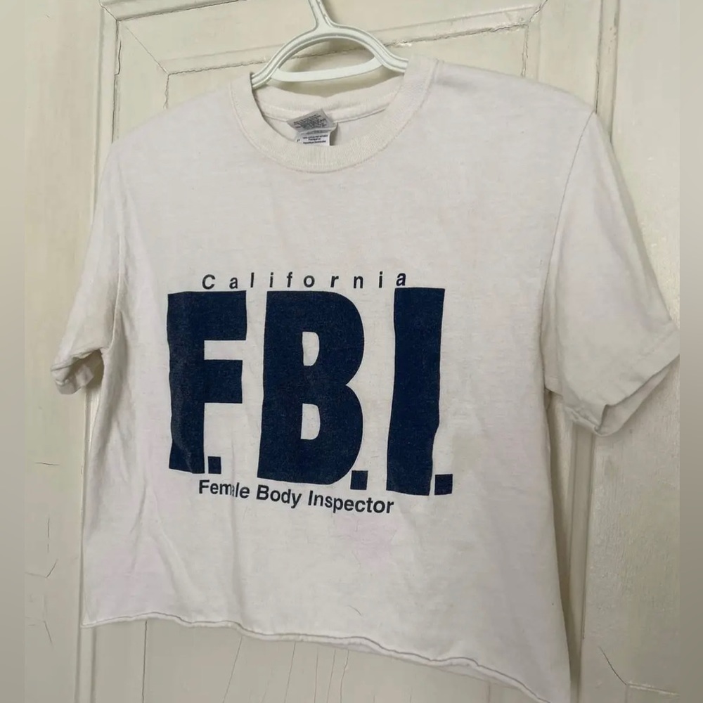 F.B.I. Female Body Inspector Cropped Tee